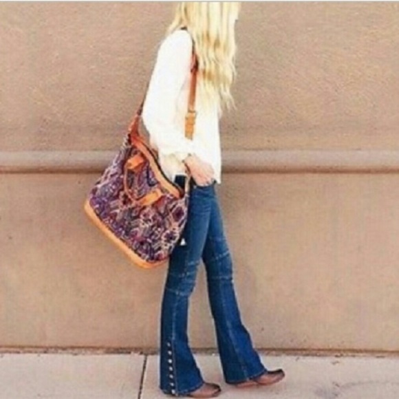 Free People Denim - FREE PEOPLE | Skylar Slim Flare Button Leg Jeans